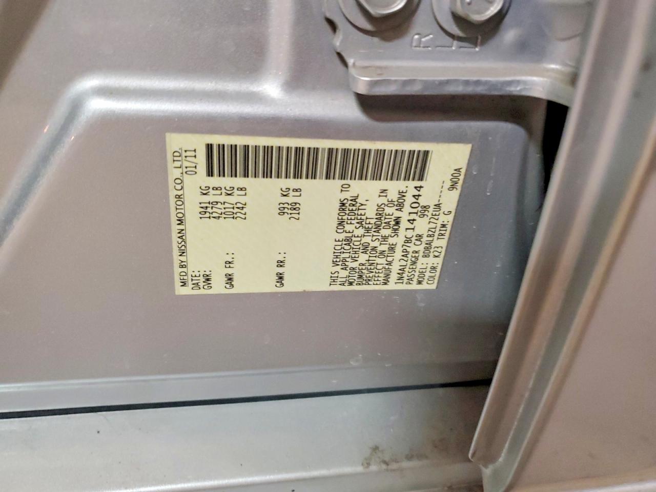 2011 NISSAN ALTIMA 2.5 photo 23