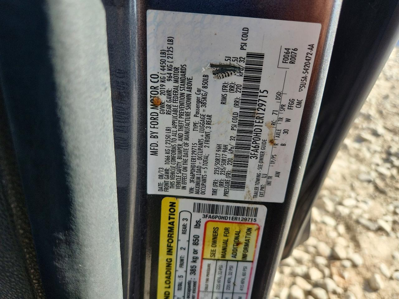 2014 FORD FUSION SE photo 25