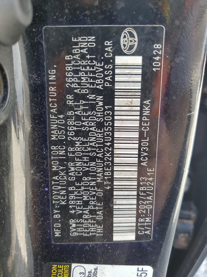 2004 TOYOTA CAMRY LE photo 23