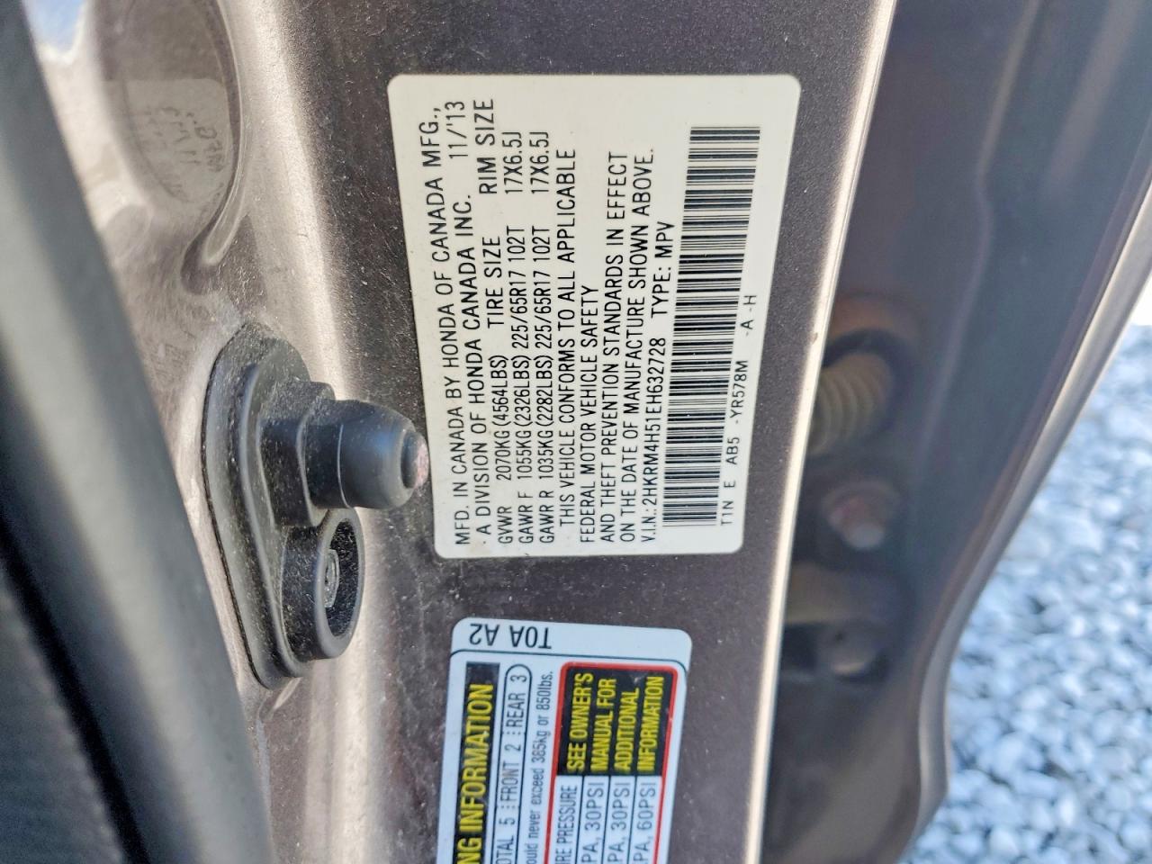 2014 HONDA CR-V EX photo 13