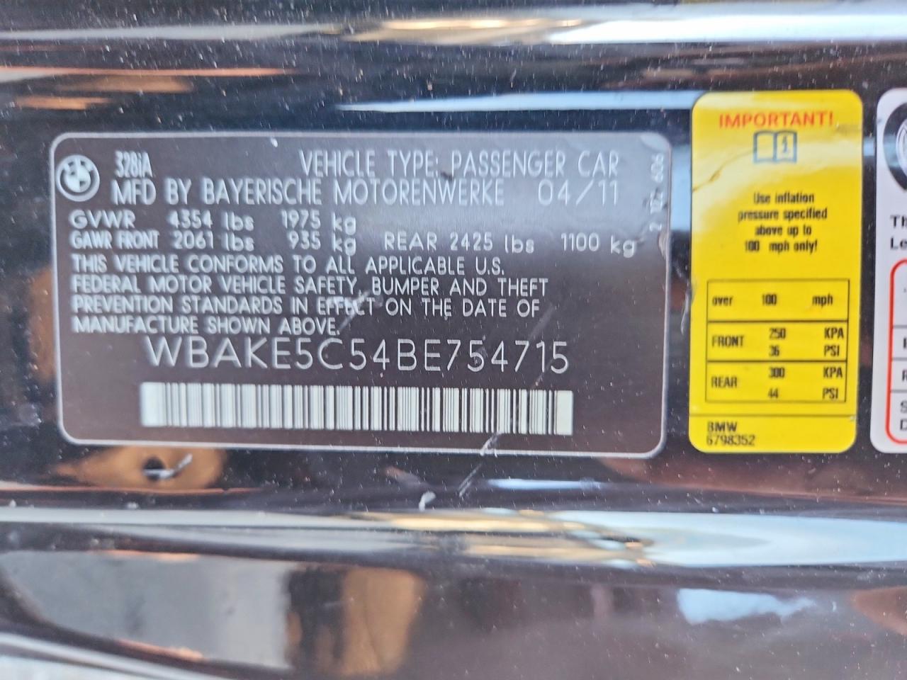 2011 BMW 328 I SULEV photo 23