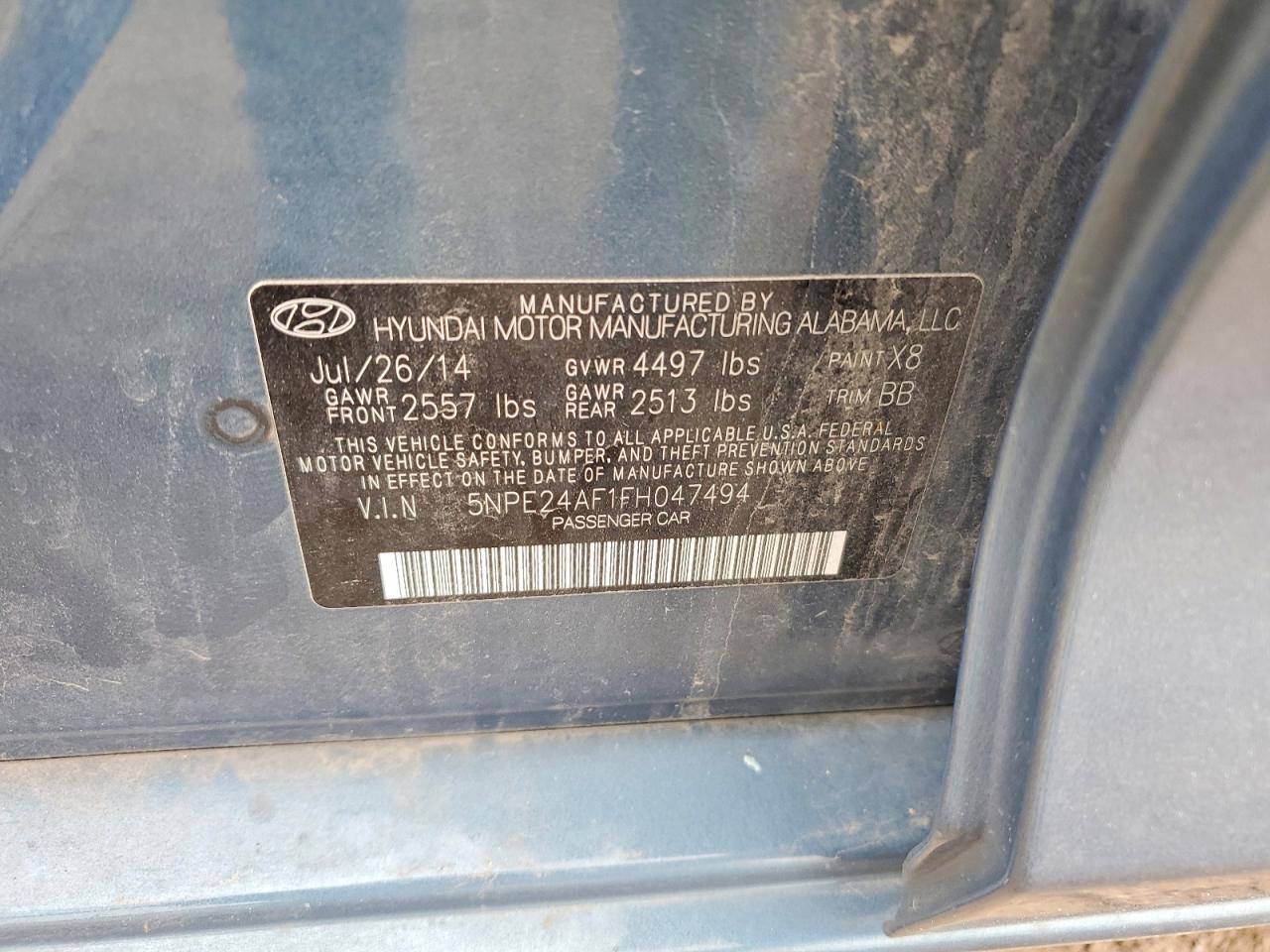 2015 HYUNDAI SONATA SE photo 12