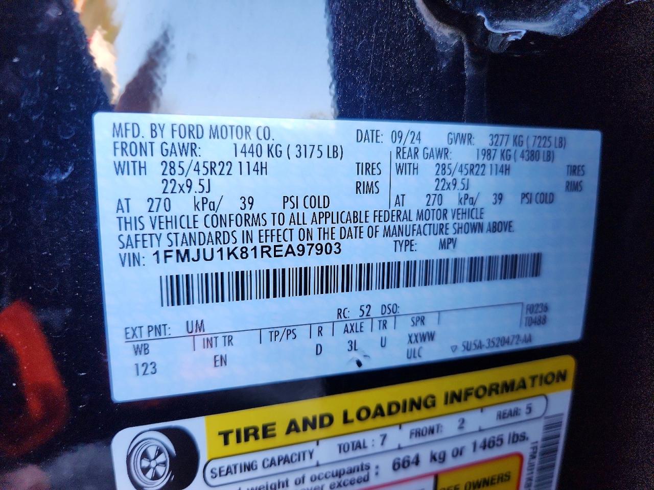 2024 FORD EXPEDITION LIMITED photo 25