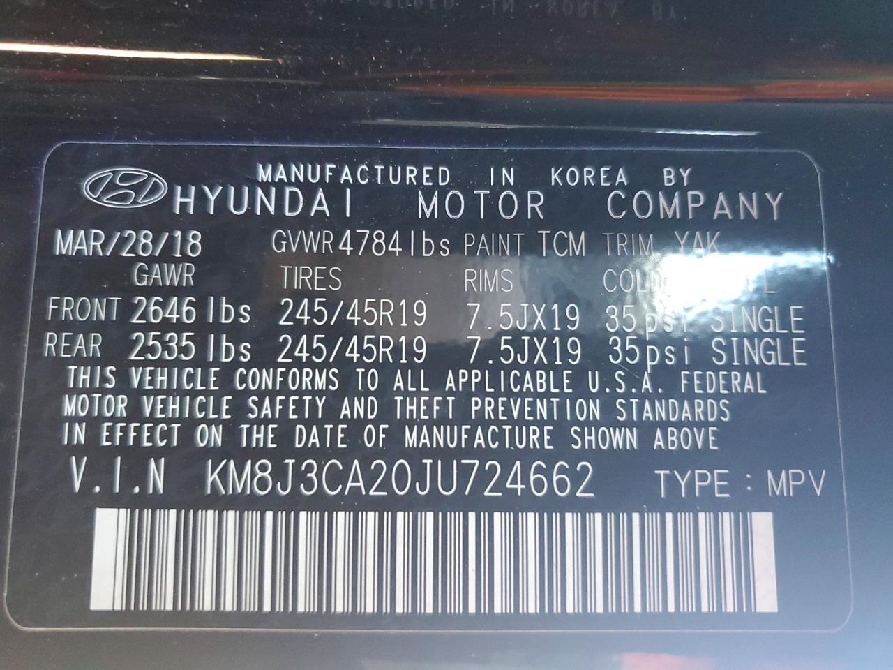 2018 HYUNDAI TUCSON LIMITED photo 25