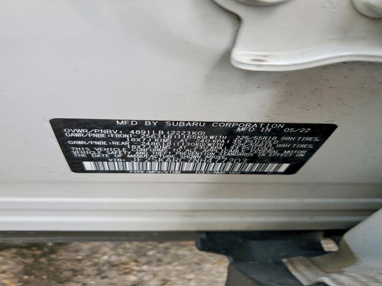 2022 SUBARU FORESTER TOURING photo 13