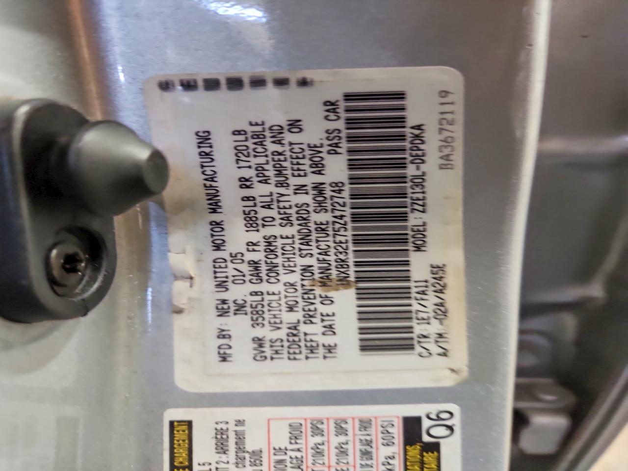 2005 TOYOTA COROLLA CE photo 25