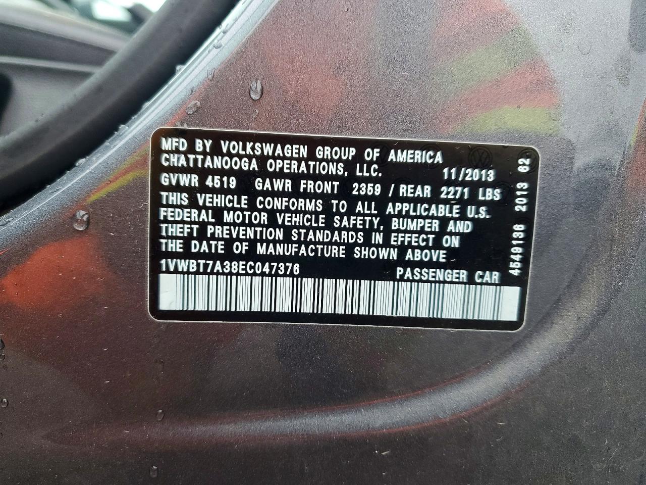 2014 VOLKSWAGEN PASSAT SE photo 23