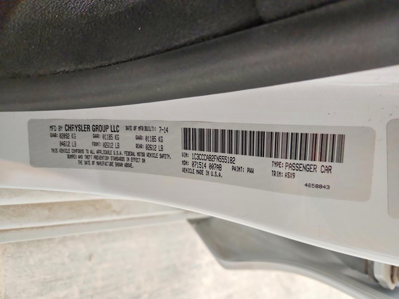 2015 CHRYSLER 200 LIMITED photo 23