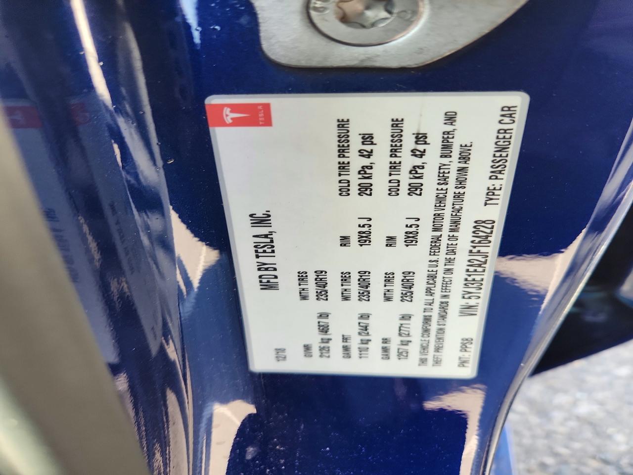 2018 TESLA MODEL 3 photo 34