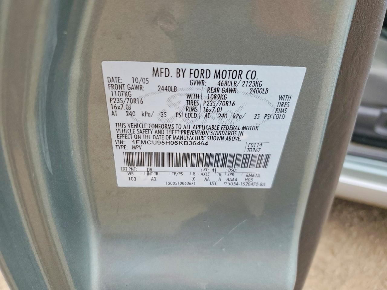 2006 FORD ESCAPE HEV photo 12