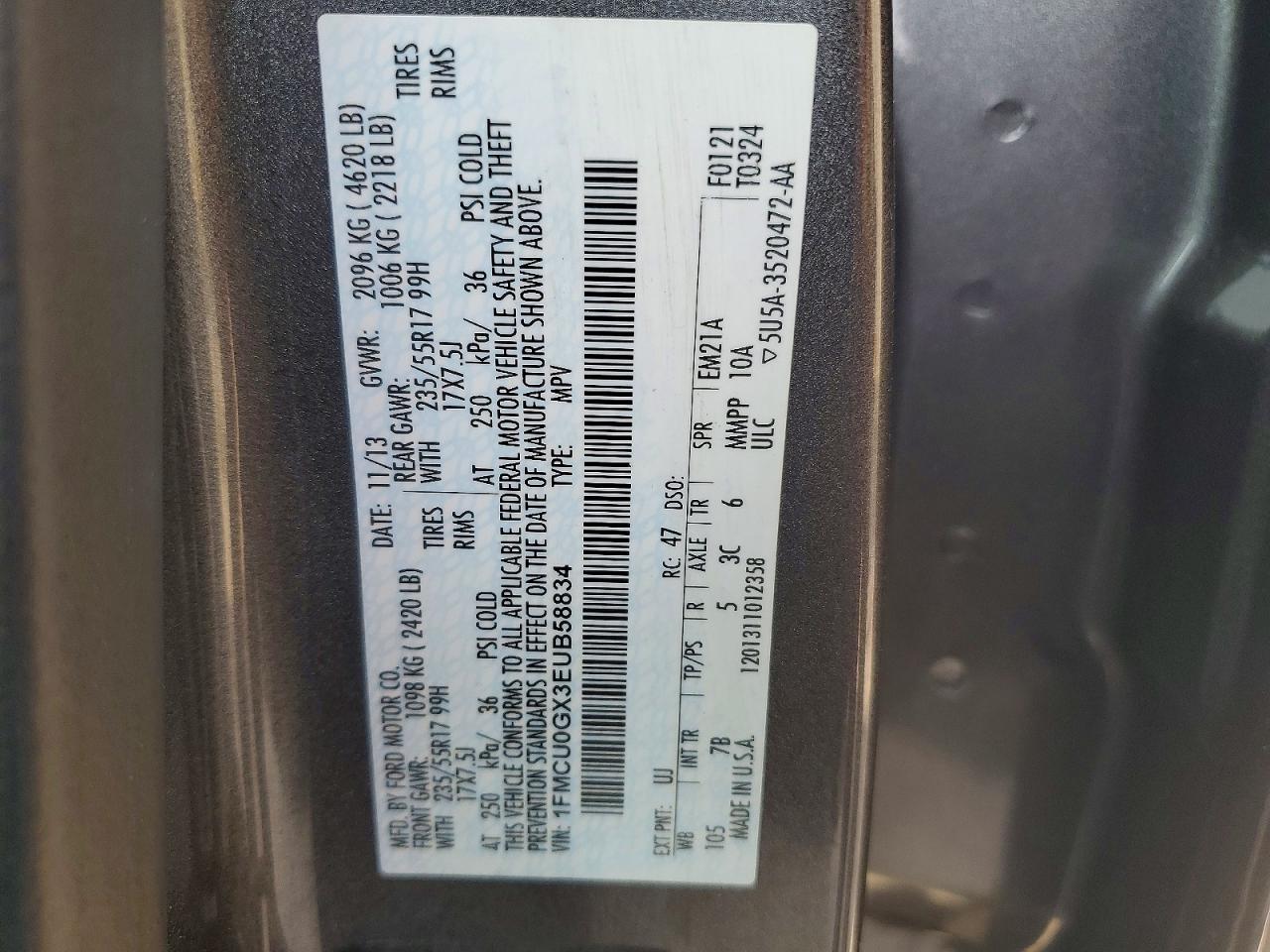 2014 FORD ESCAPE SE photo 13