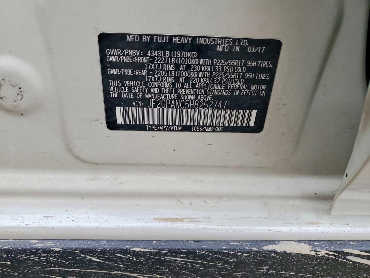 2017 SUBARU CROSSTREK LIMITED photo 13