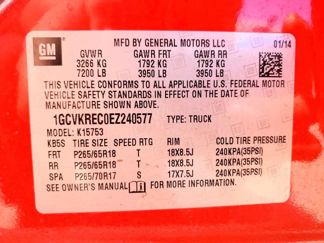 2014 CHEVROLET SILVERADO K1500 LT photo 34