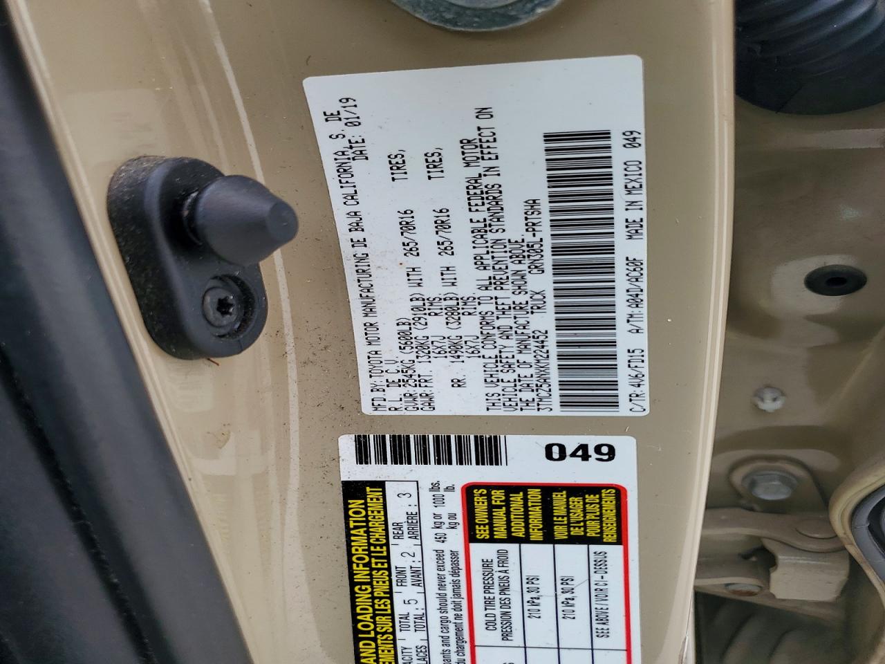 2019 TOYOTA TACOMA TRD OFF-ROAD photo 34