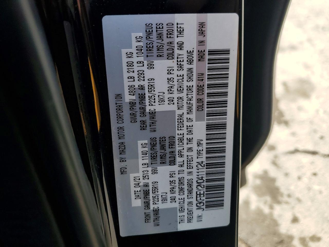 2021 MAZDA CX-5 SIGNATURE photo 14
