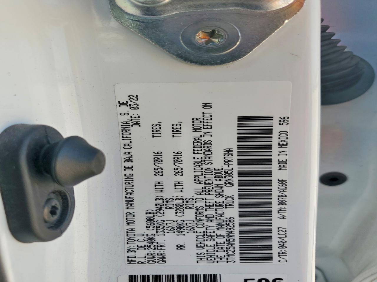 2022 TOYOTA TACOMA TRD OFF-ROAD photo 12