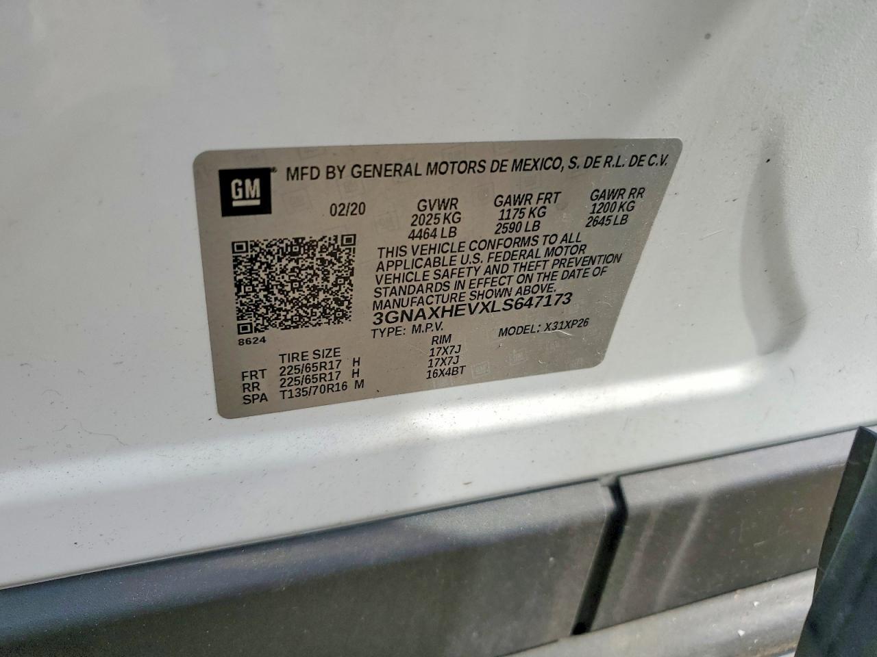 2020 CHEVROLET EQUINOX LS photo 37