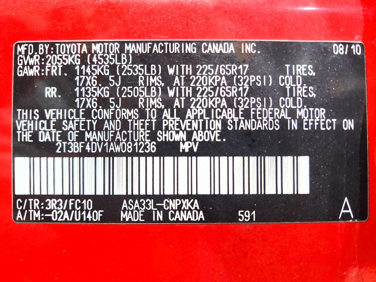 2010 TOYOTA RAV4 BASE photo 25