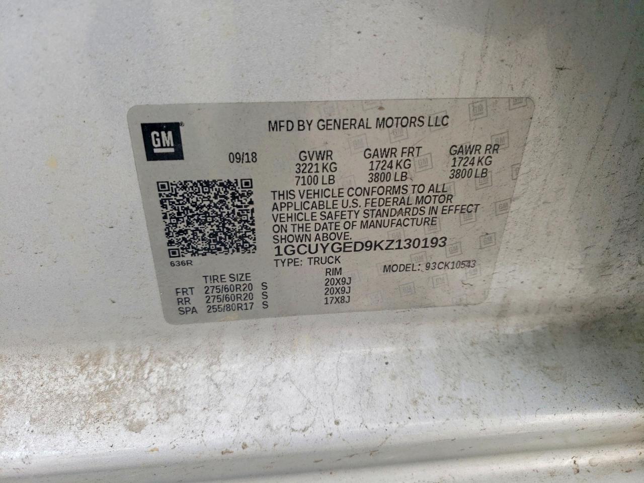 2019 CHEVROLET SILVERADO K1500 LTZ photo 23
