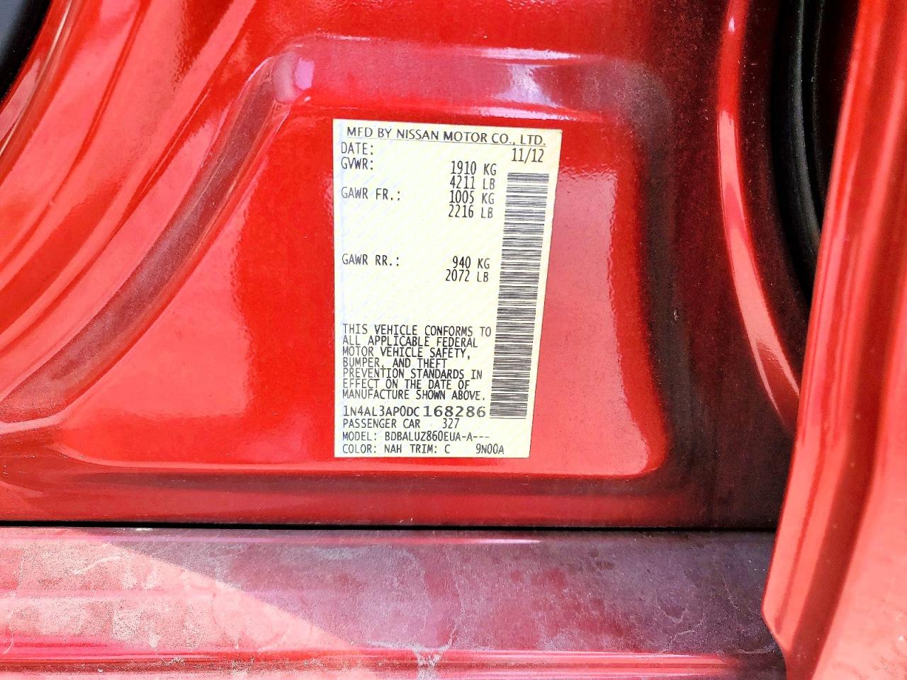 2013 NISSAN ALTIMA 2.5 photo 34