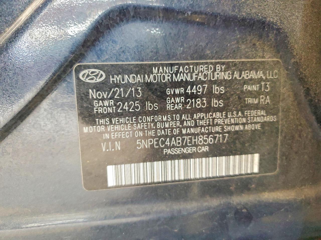 2014 HYUNDAI SONATA LIMITED 2.0T photo 12