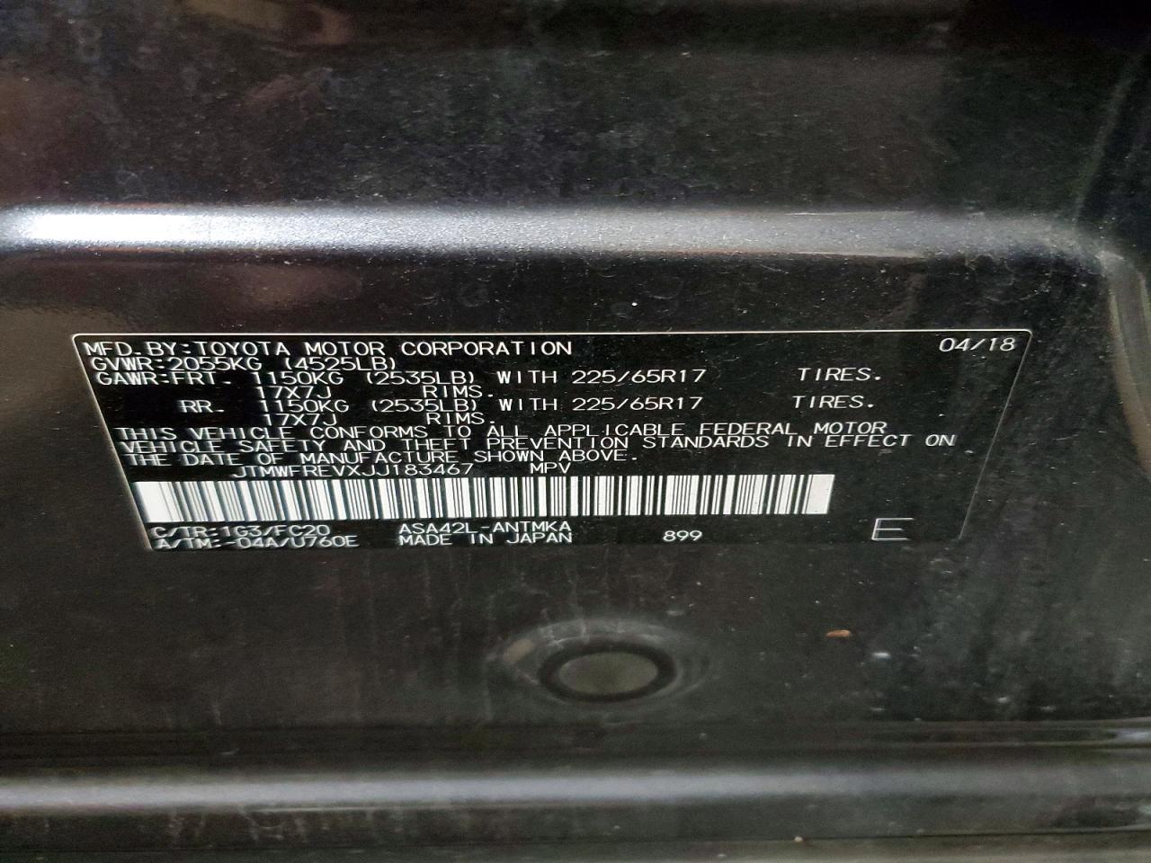2018 TOYOTA RAV4 XLE photo 40
