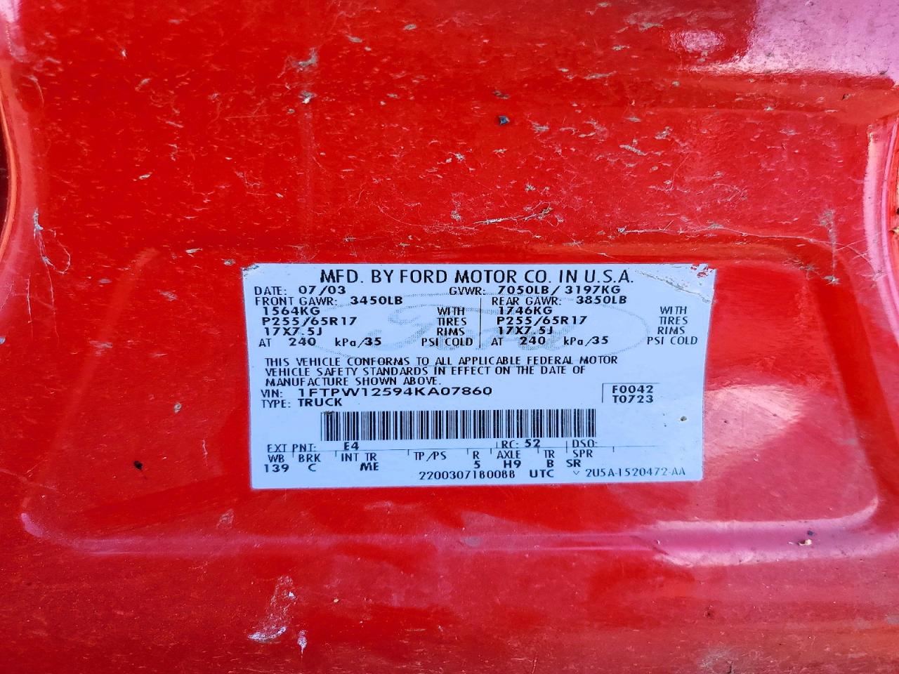 2004 FORD F150 SUPERCREW photo 25