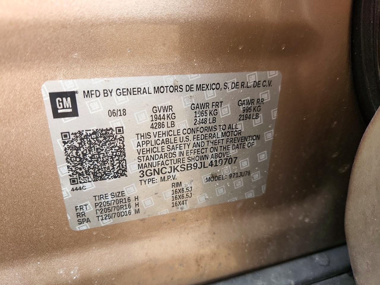 2018 CHEVROLET TRAX LS photo 13
