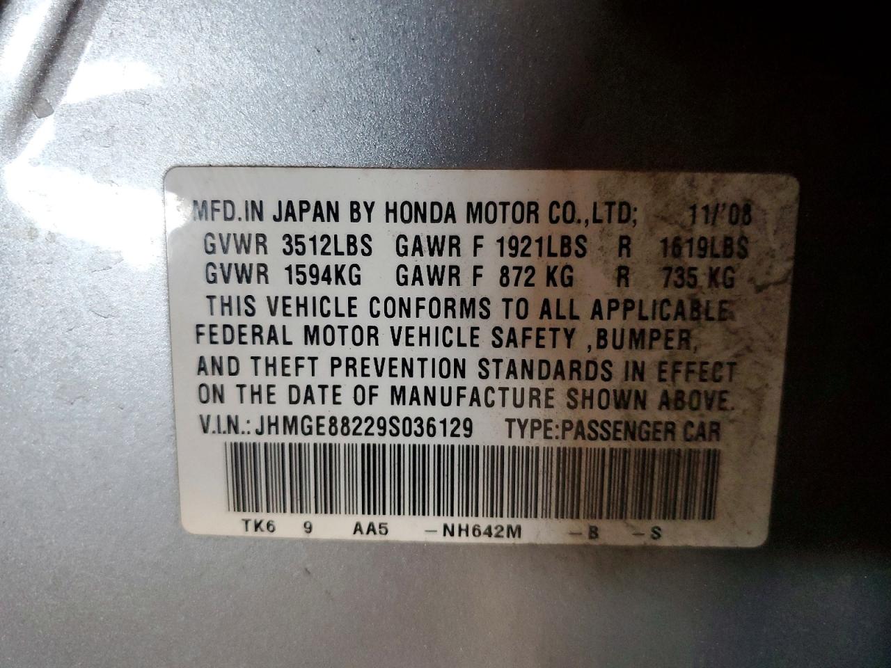 2009 HONDA FIT photo 12