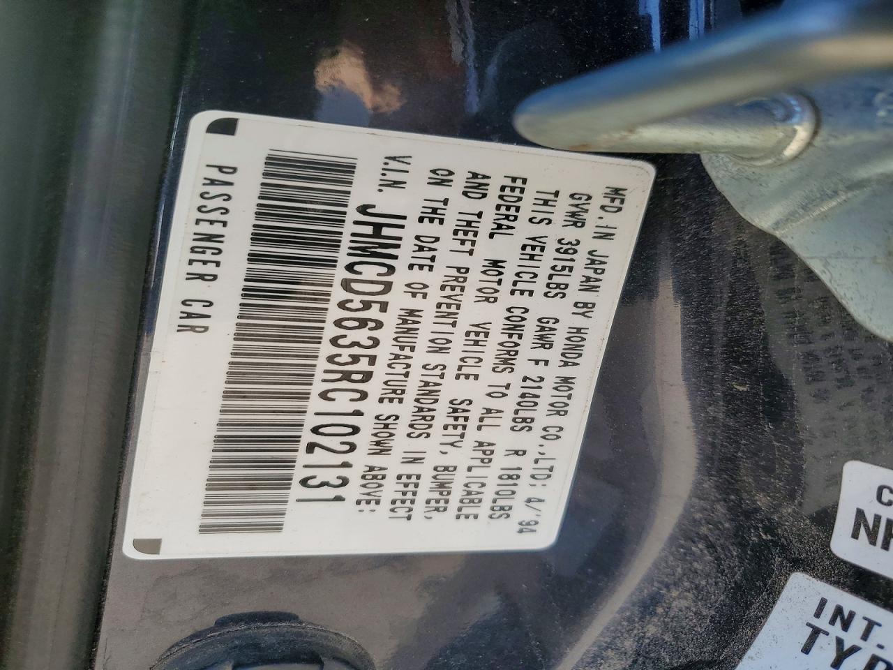 1994 HONDA ACCORD LX photo 23