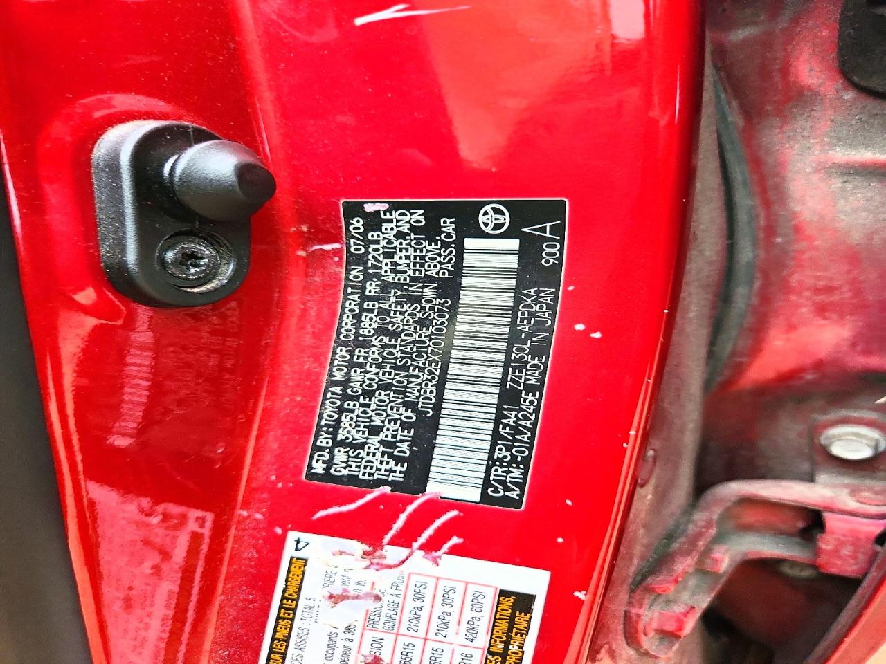 2007 TOYOTA COROLLA CE photo 34