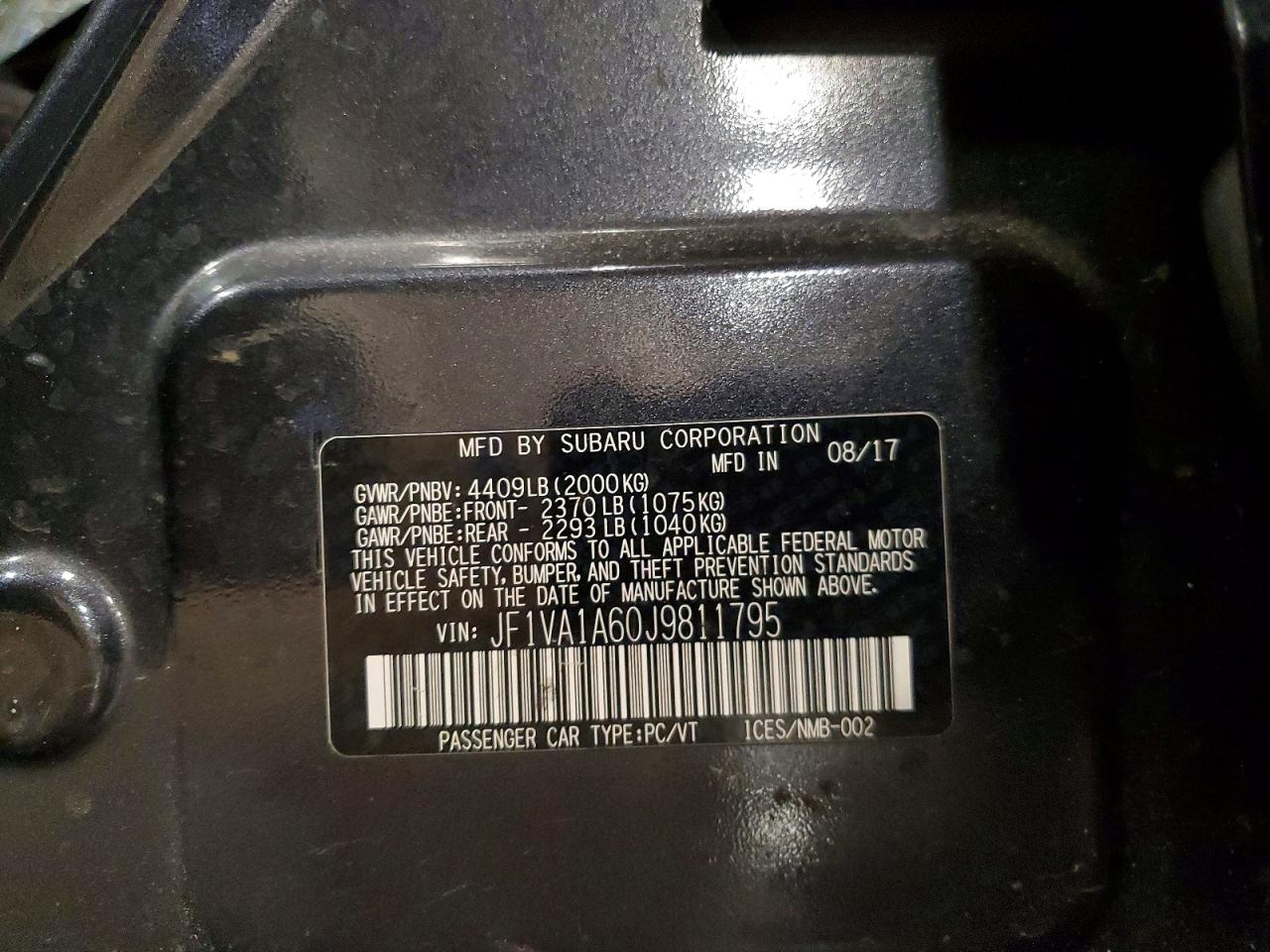 2018 SUBARU WRX photo 23