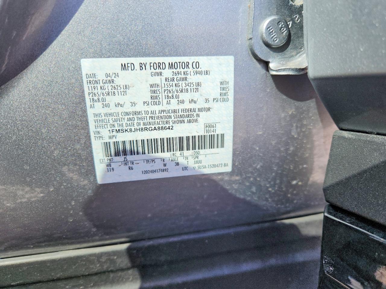 2024 FORD EXPLORER TIMBERLINE photo 25