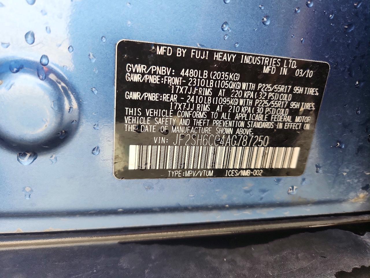 2010 SUBARU FORESTER 2.5X PREMIUM photo 13
