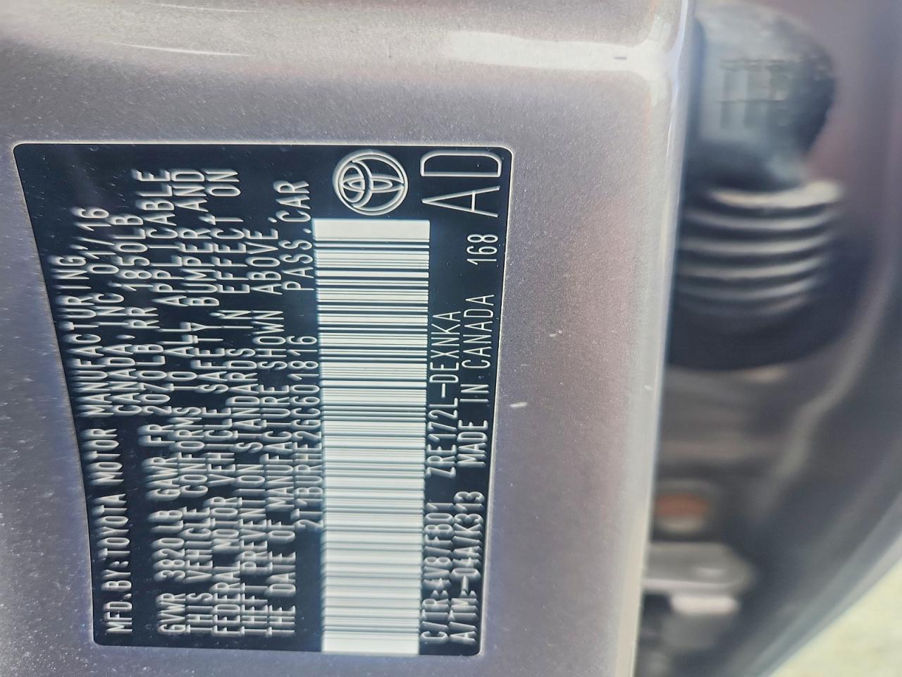 2016 TOYOTA COROLLA LE photo 23