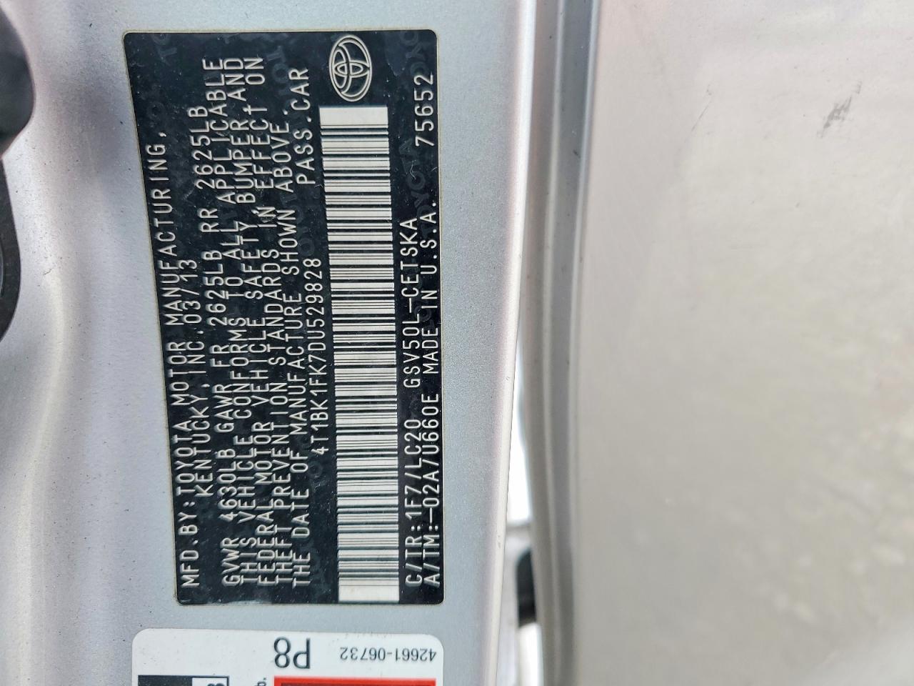 2013 TOYOTA CAMRY SE V6 photo 23
