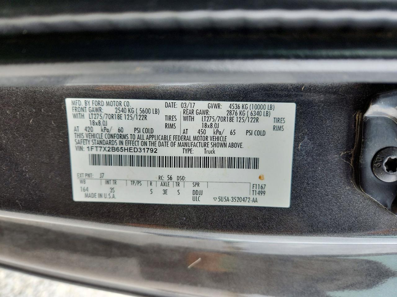 2017 FORD F250 SUPER DUTY photo 23