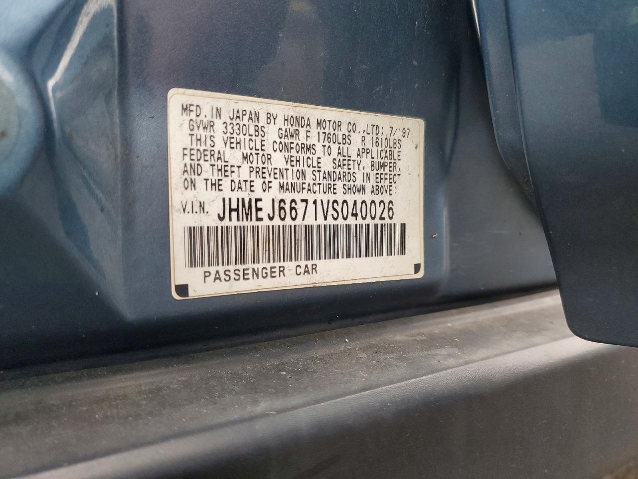 1997 HONDA CIVIC LX photo 23