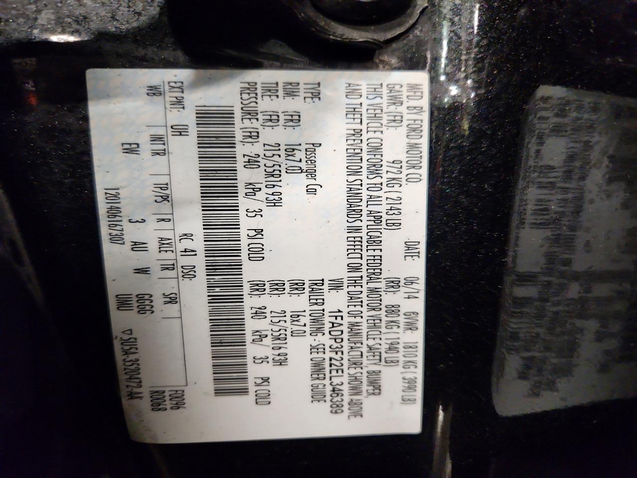 2014 FORD FOCUS SE photo 23
