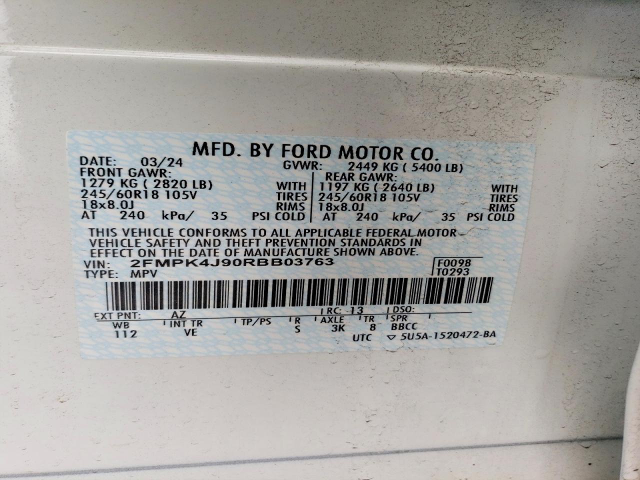 2024 FORD EDGE SEL photo 25