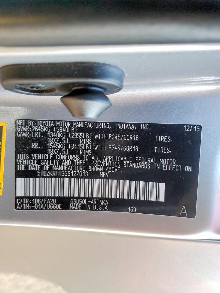 2016 TOYOTA HIGHLANDER LE PLUS photo 27