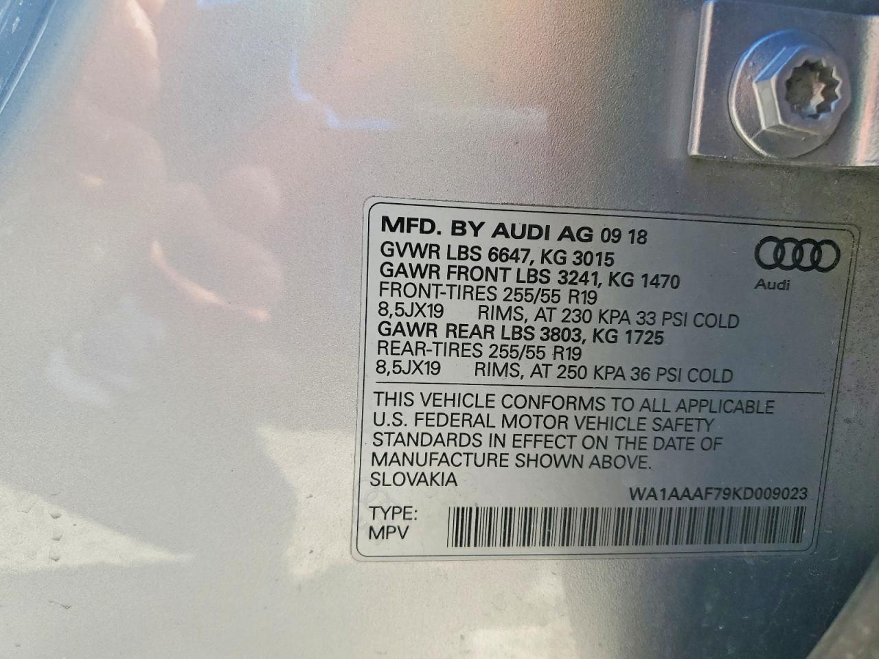 2019 AUDI Q7 PREMIUM photo 37