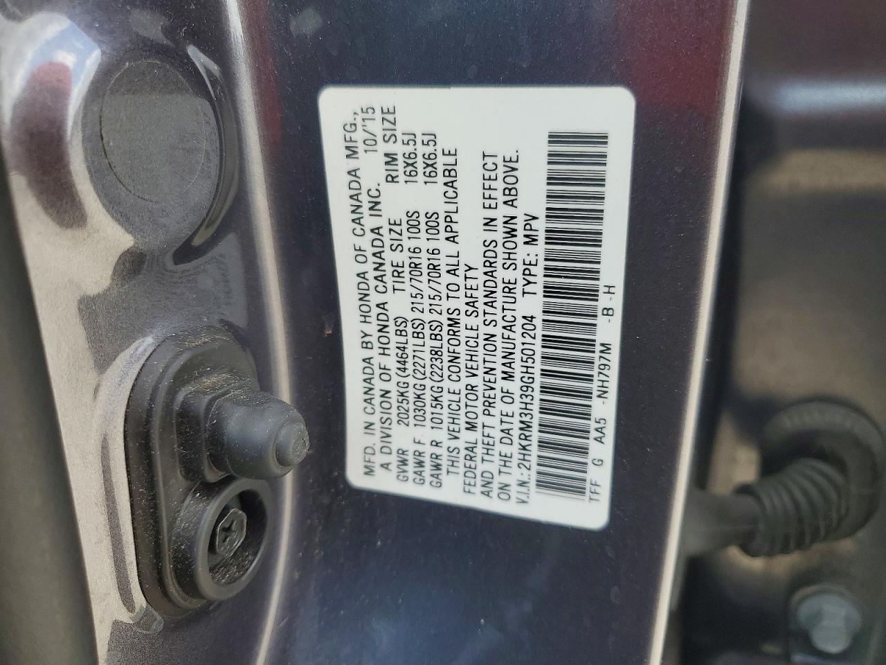 2016 HONDA CR-V LX photo 27