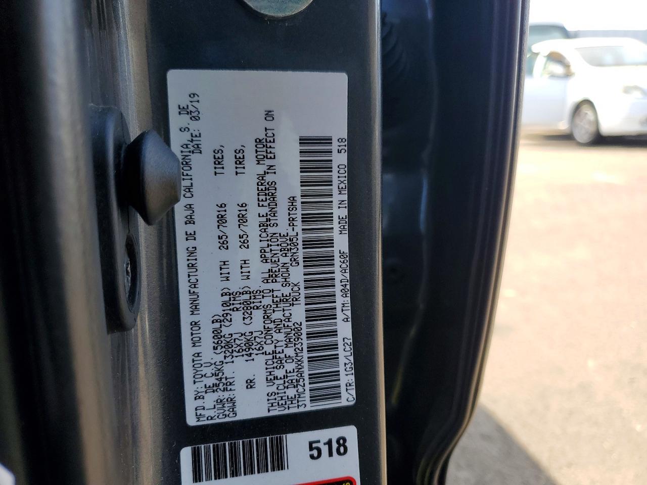 2019 TOYOTA TACOMA TRD OFF-ROAD photo 23