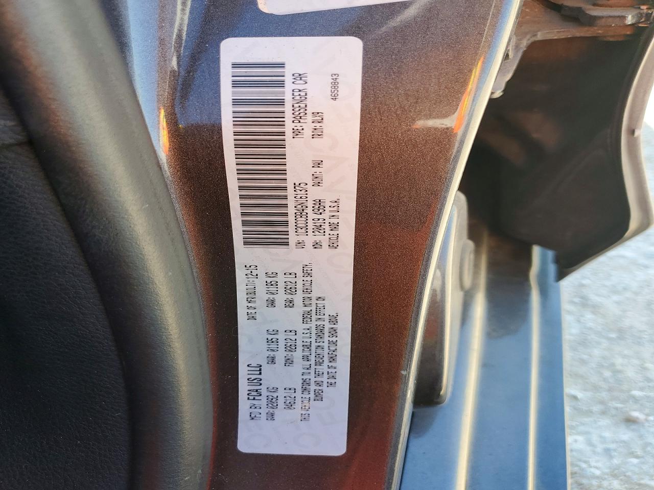 2016 CHRYSLER 200 photo 34