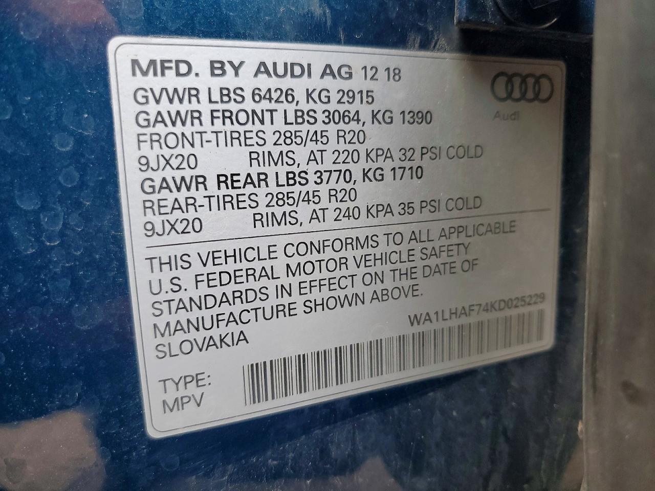 2019 AUDI Q7 PREMIUM PLUS photo 37
