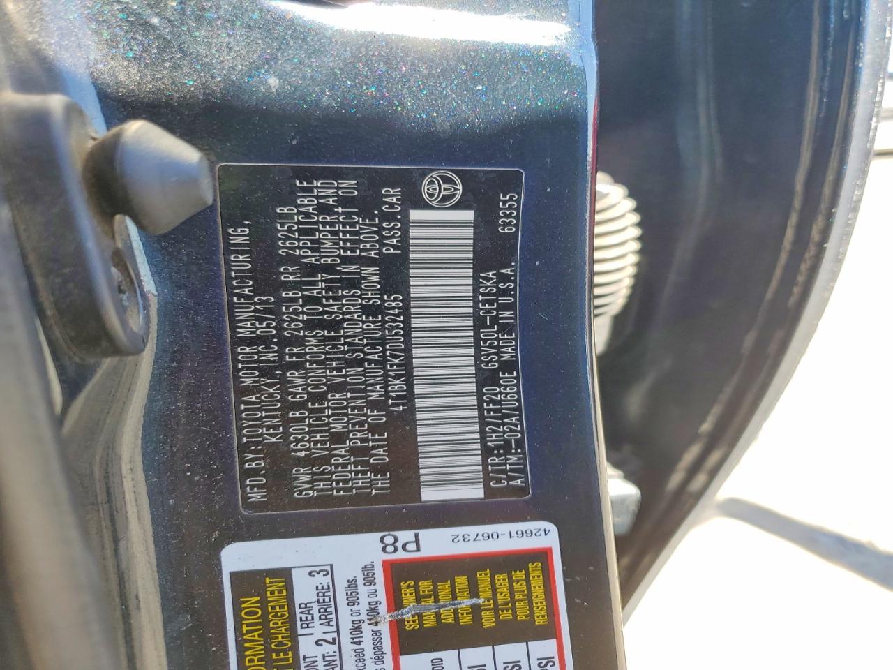 2013 TOYOTA CAMRY SE V6 photo 12