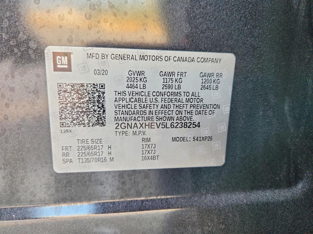 2020 CHEVROLET EQUINOX LS photo 37