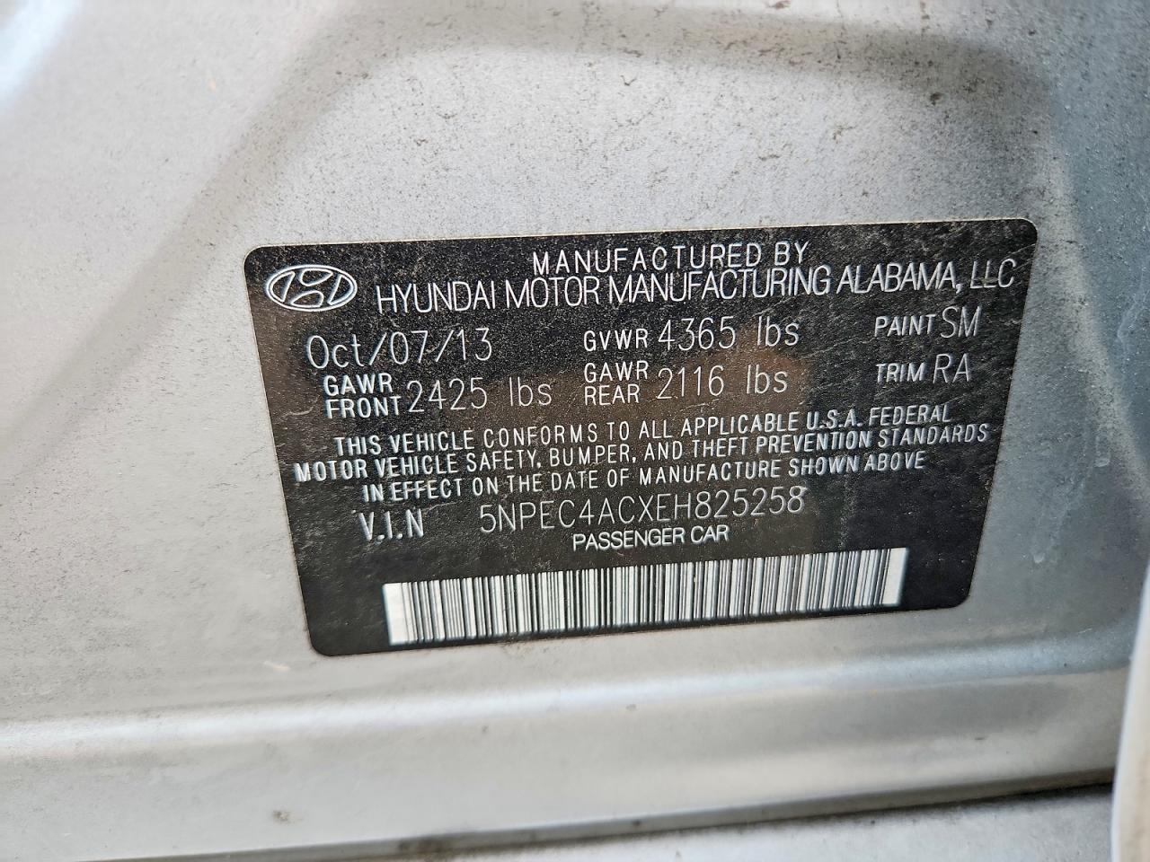2014 HYUNDAI SONATA SE photo 12