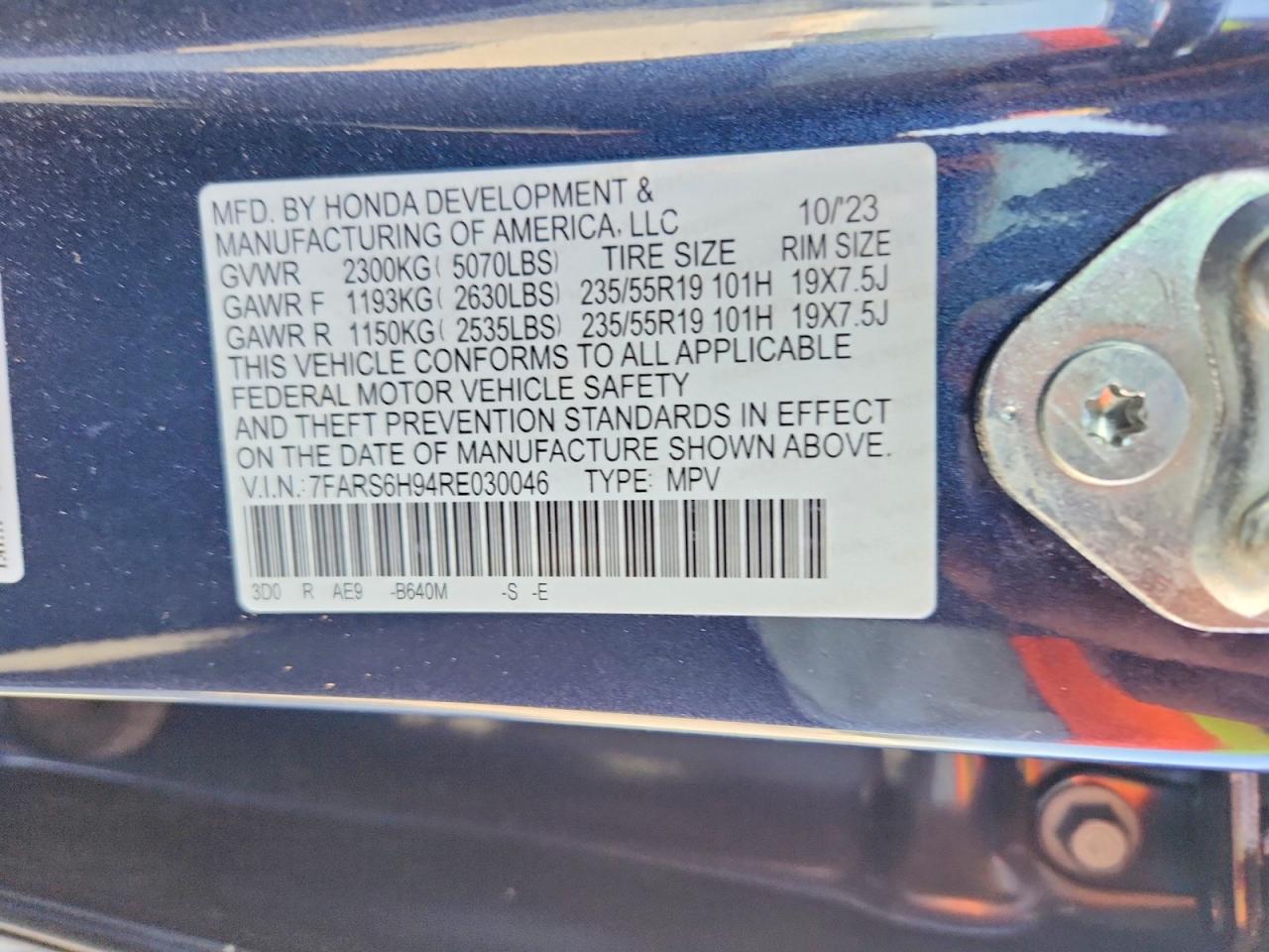 2024 HONDA CR-V SPORT TOURING photo 25